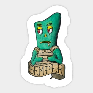 gumby 7f Sticker